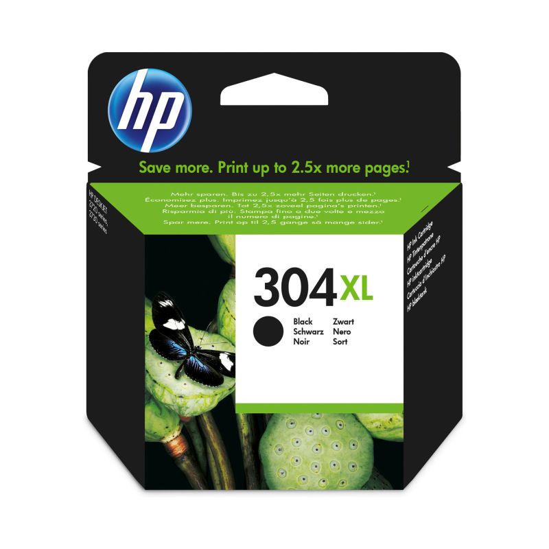 2 cartucce HP 304 nero e colore originale + kit di ricarica per DeskJet  3760